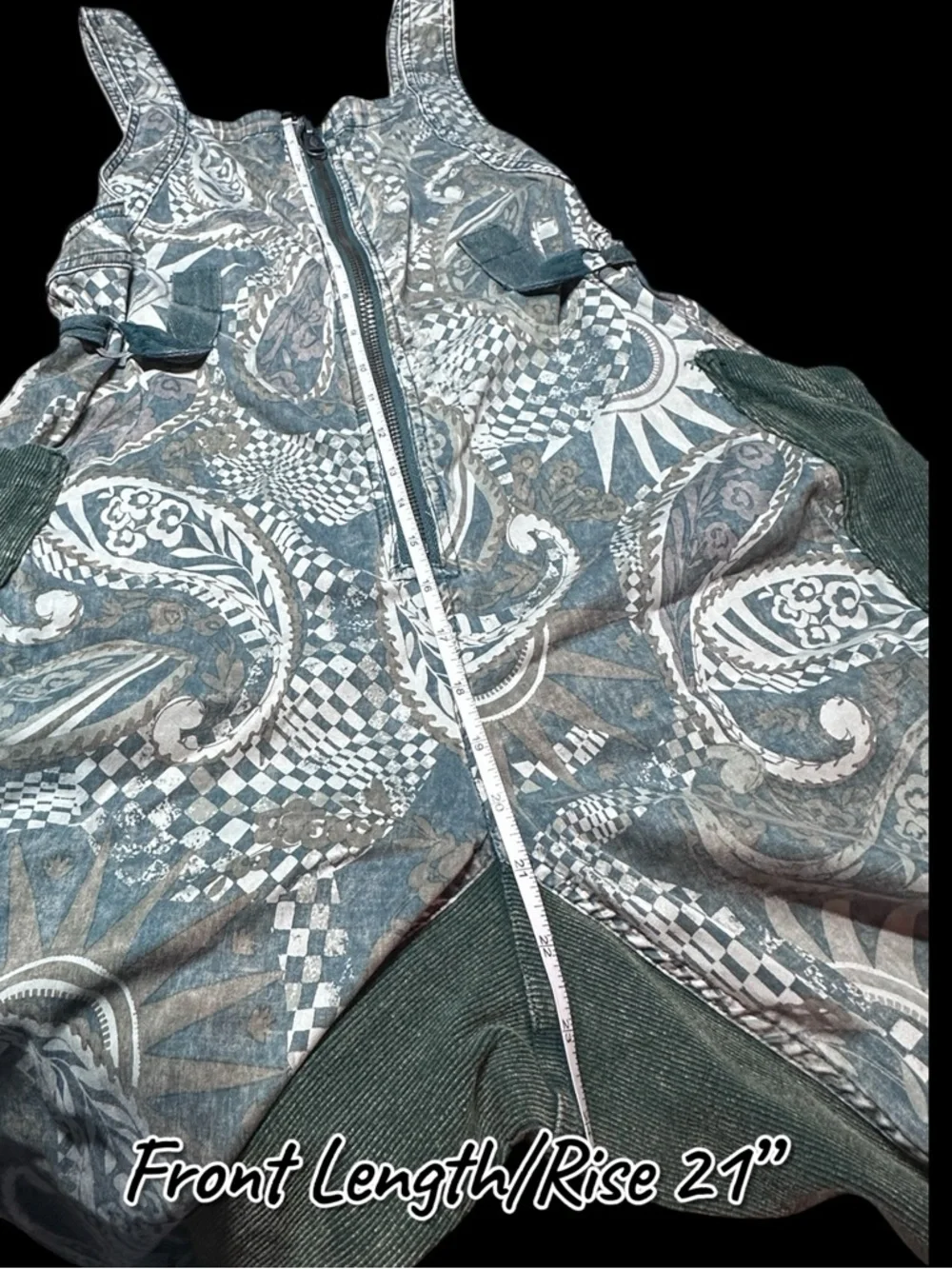 FP Movement Fast Track Onesie Jumpsuit in Trippy Green Design. Size Small - Picture 6 of 15